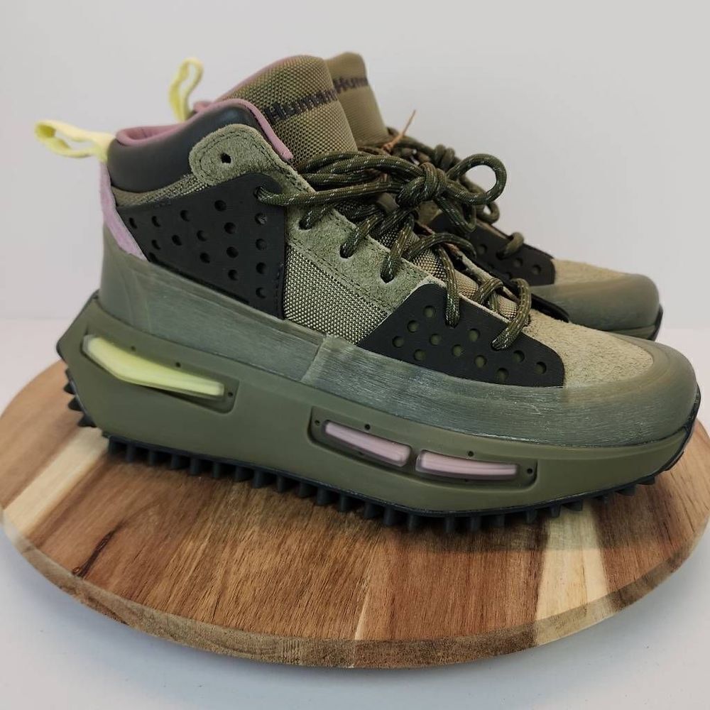 adidas Olive and Pink Sneakers